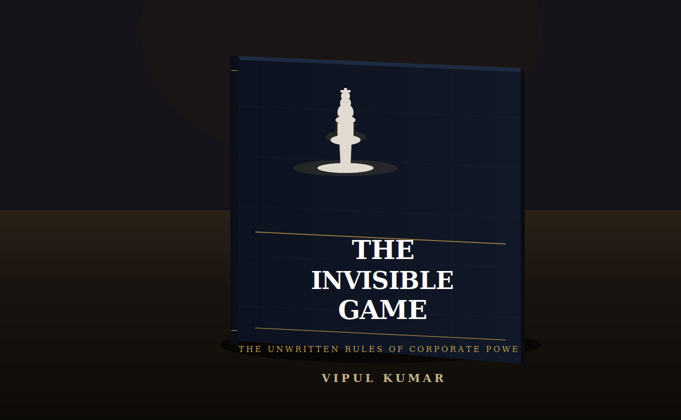 The Invisible Game — 3D Book Mockup